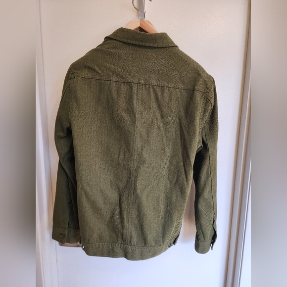 Taylor Stitch The Long Haul Jacket in Olive Herringbone - Picture 8 of 16